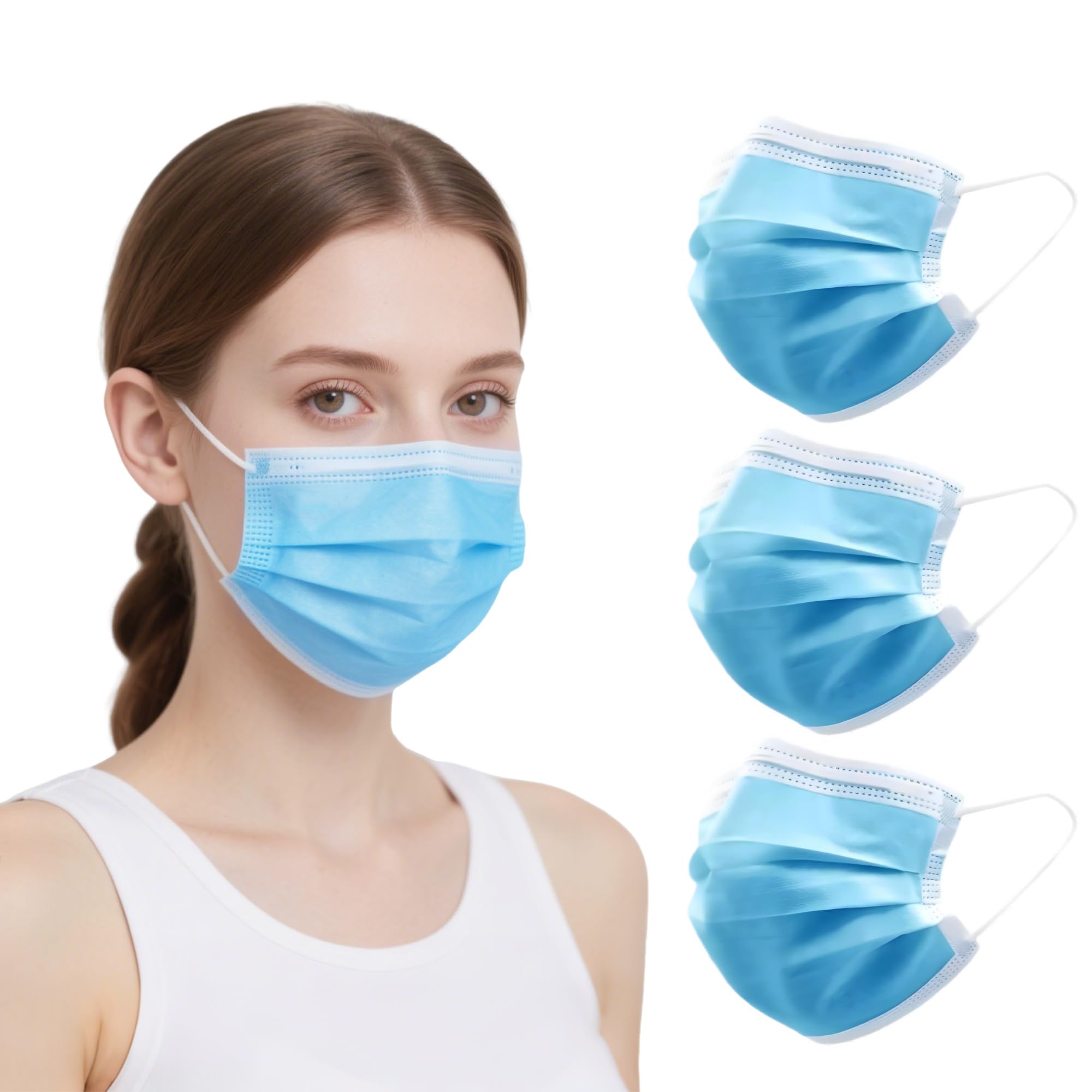 LEMENT indoor outdoor use blue mask for errands and travel.