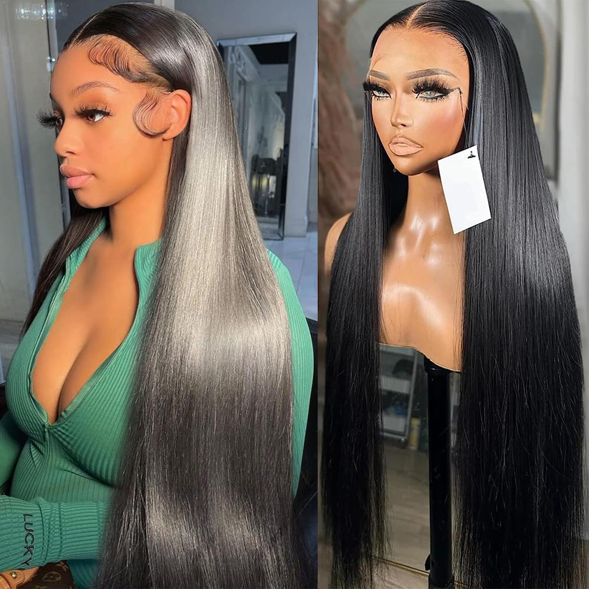 Lemoda 13x6 full lace frontal wig straight 26inch offers natural hairline and versatile styling