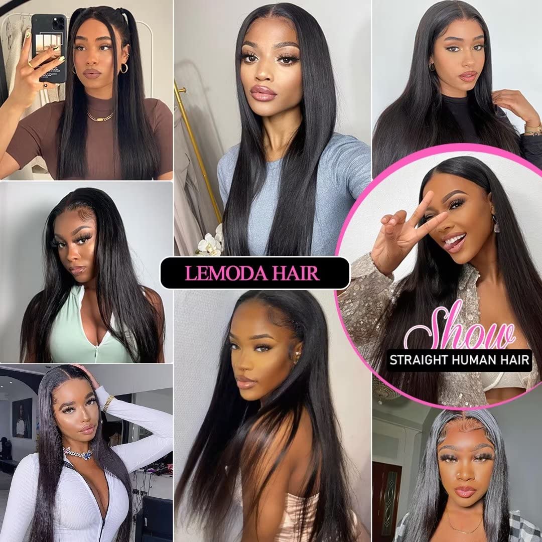 Lemoda 26-inch straight wig ideal for daily wear and events