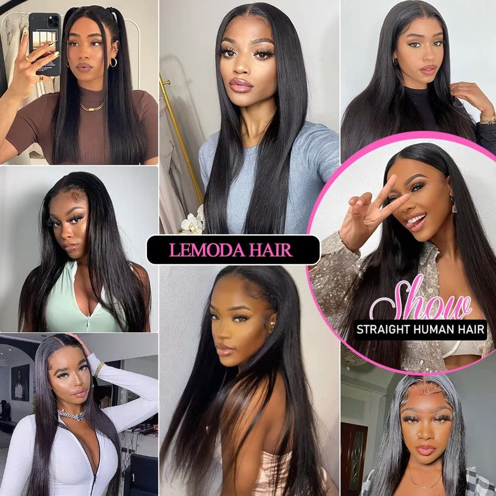 Lemoda 26-inch straight wig ideal for daily wear and events
