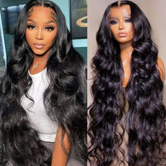 Lemoda full 13x6 lace front wig cap showing natural part and breathability