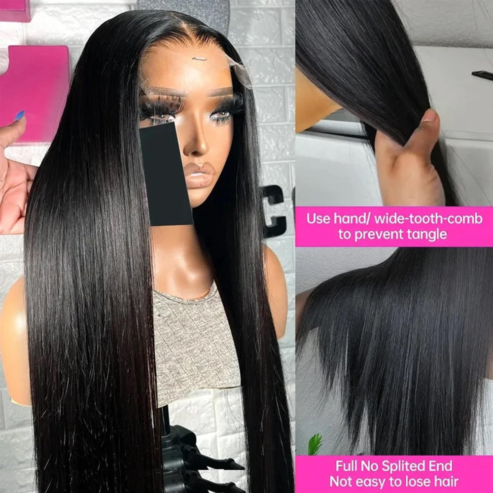 Lemoda pre-plucked natural hairline wig offers ready-to-wear parting versatility