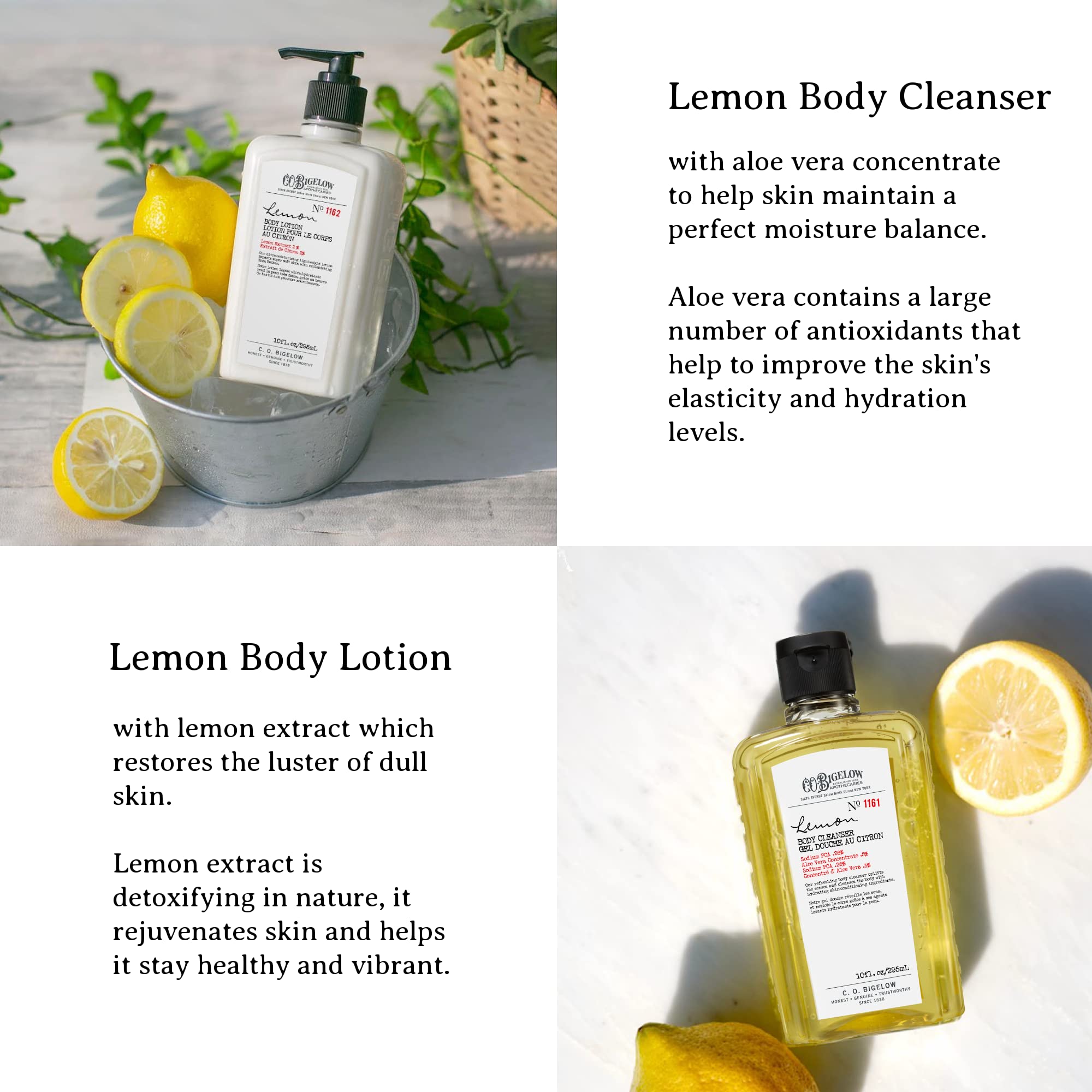 C.O. Bigelow Lemon Body Wash creamy-lather demonstrates gentle cleansing with citrus freshness.