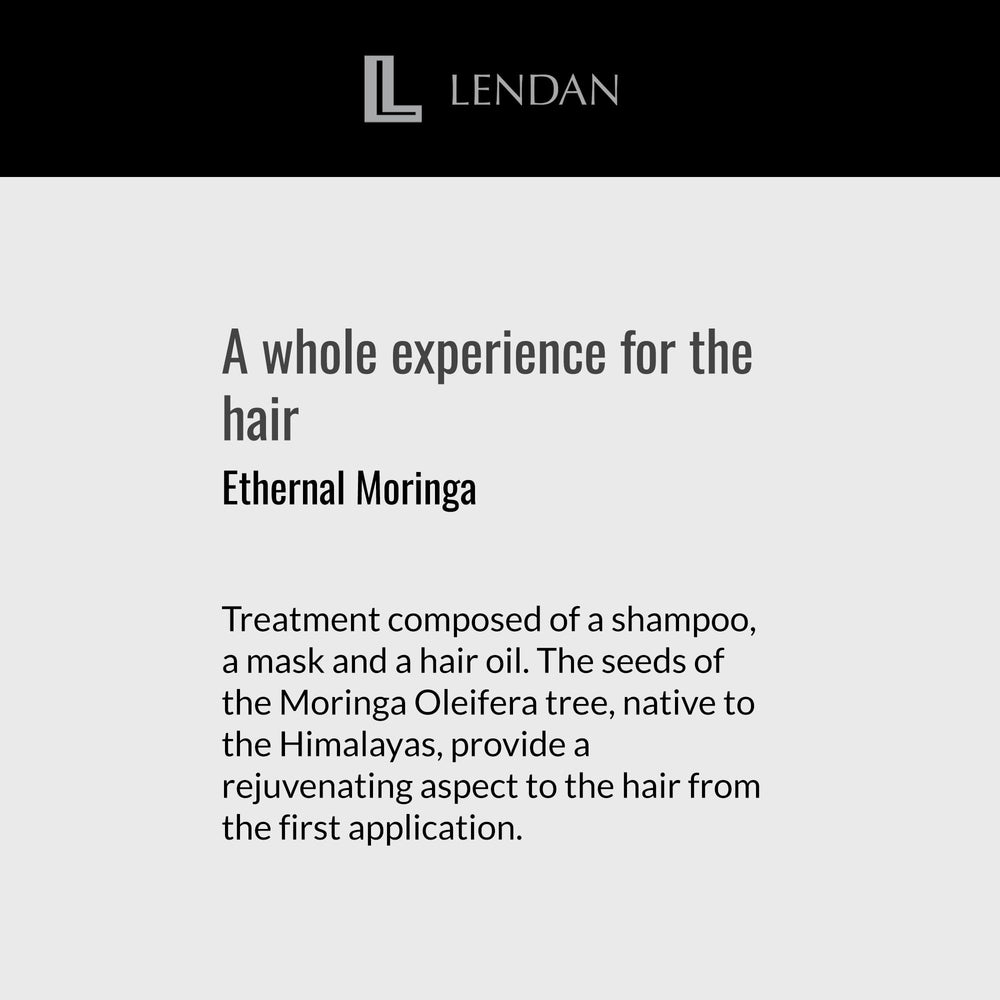 Lendan hair oil on damaged ends providing nourishment and improved texture