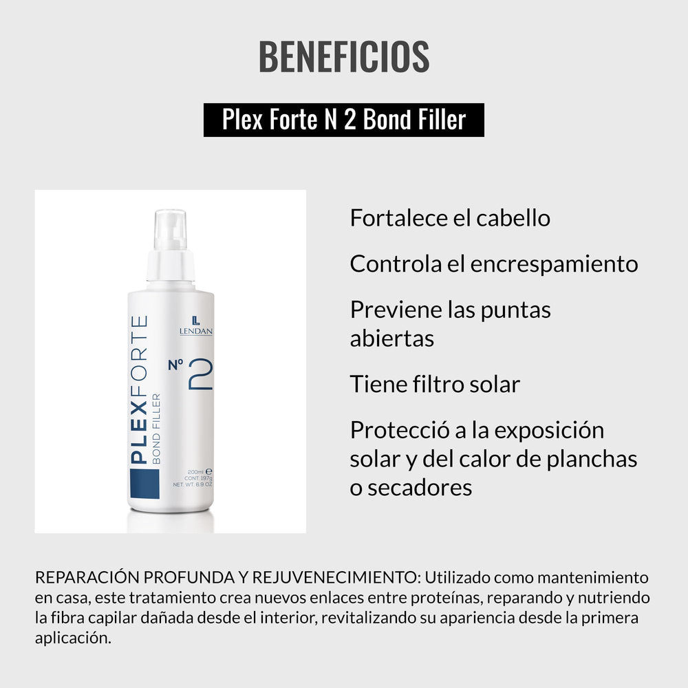 Lendan Plex Forte Nº2 Bond Filler texture swatch illustrates lightweight repair benefits.
