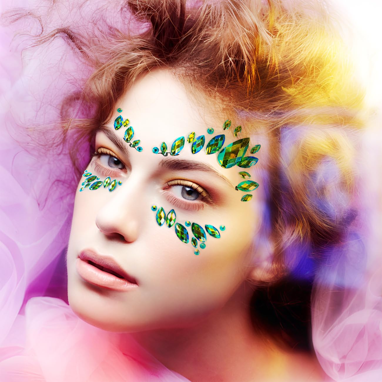 LEOARS reusable glow-ready accents demonstrated with glitter for daily party looks.