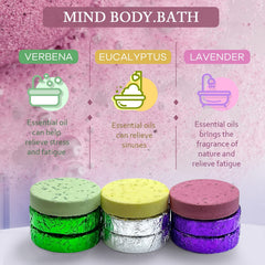 Leoce 45-piece tin-packaged shower steamers deliver strong aroma in shower.