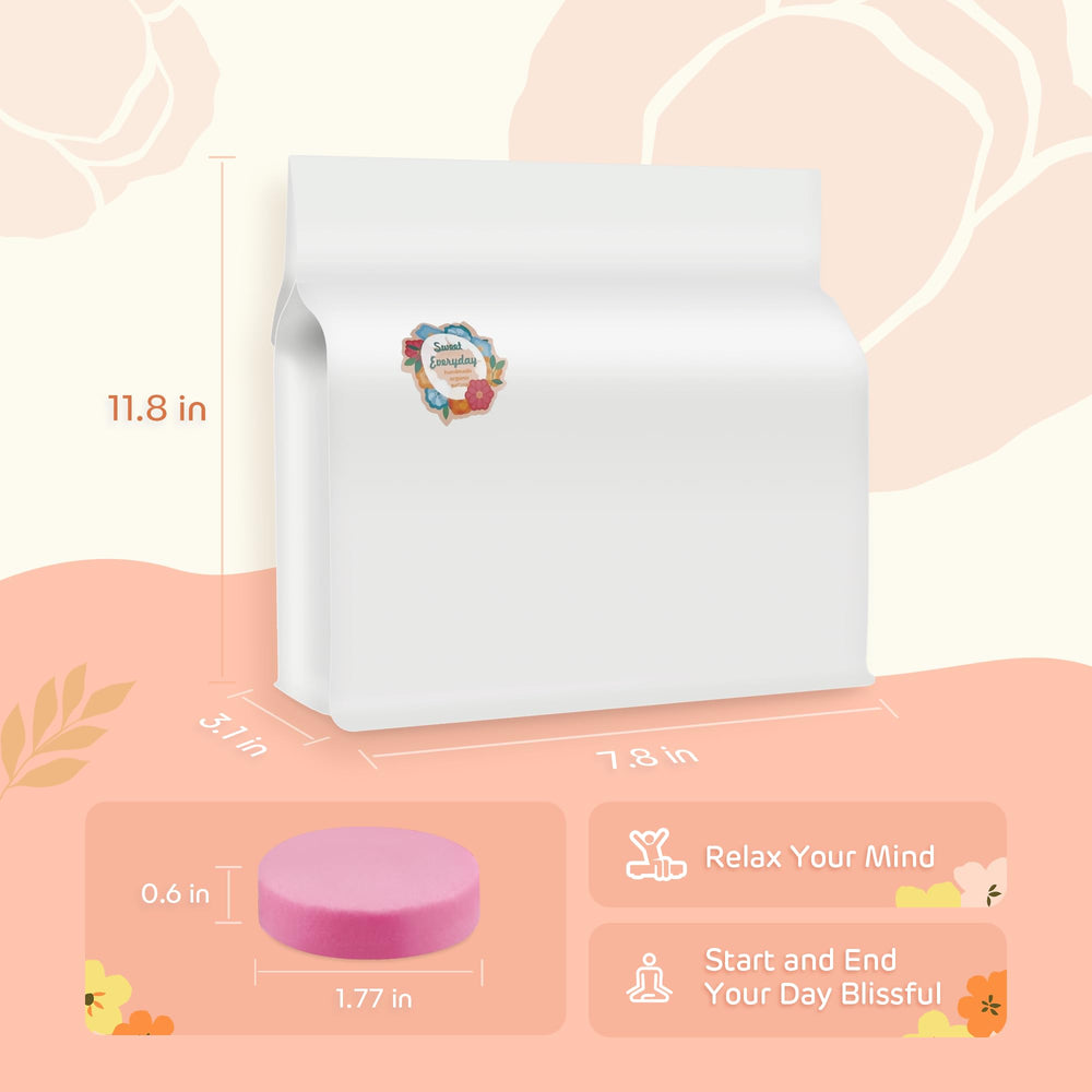 Leoce individually wrapped shower steamers maintain freshness.