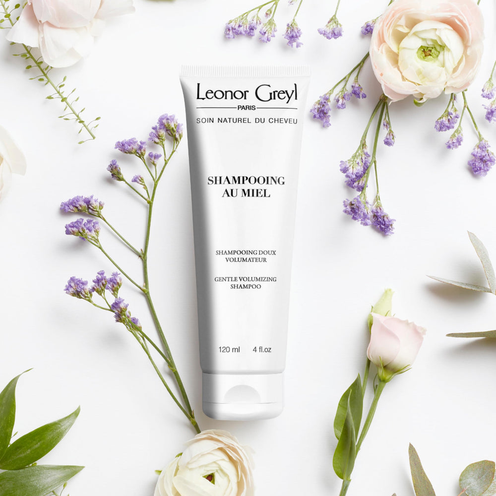 Leonor Greyl shampoo foam forms rich lather for cleansing.