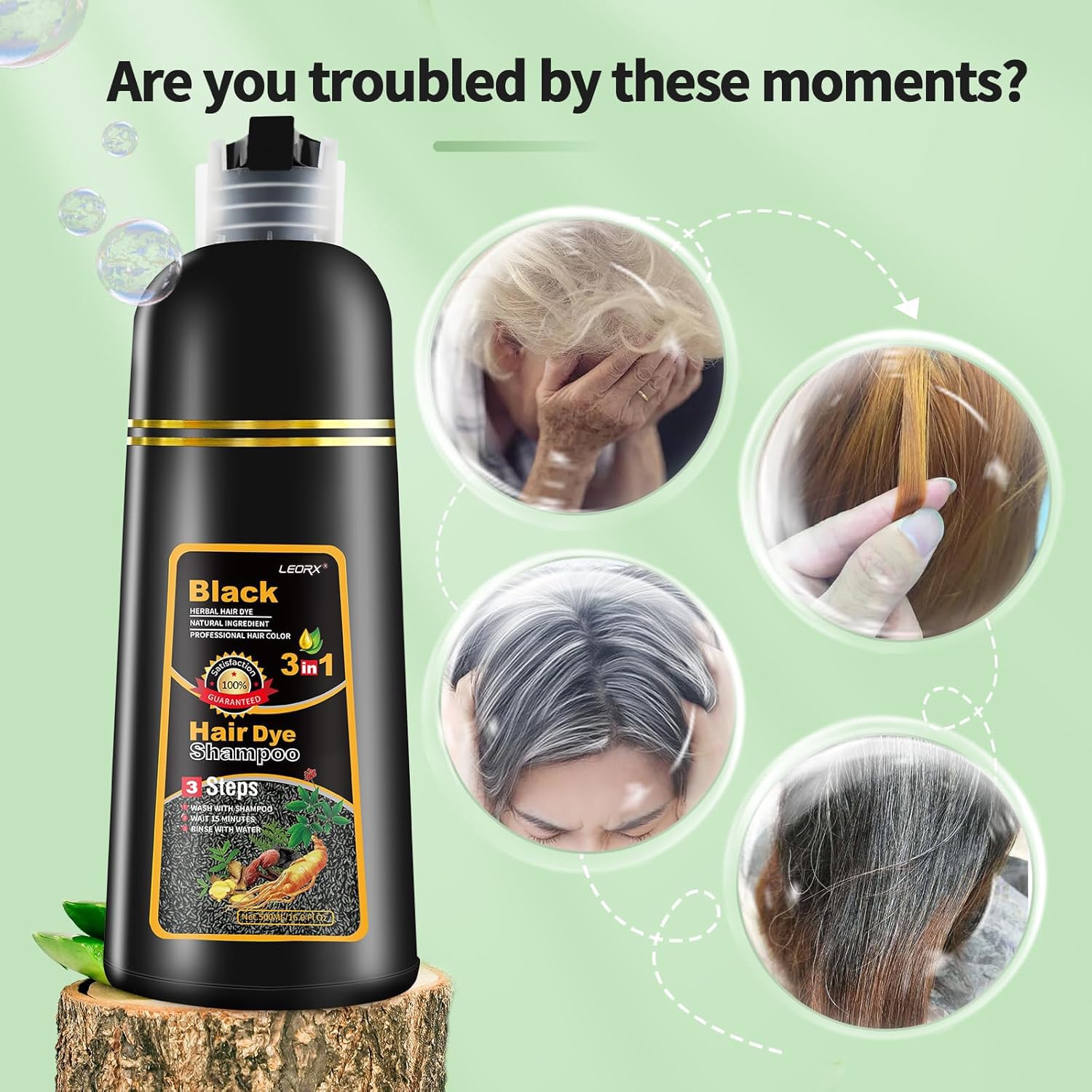 Leorx dye application ease in 15 minutes for salon-at-home results