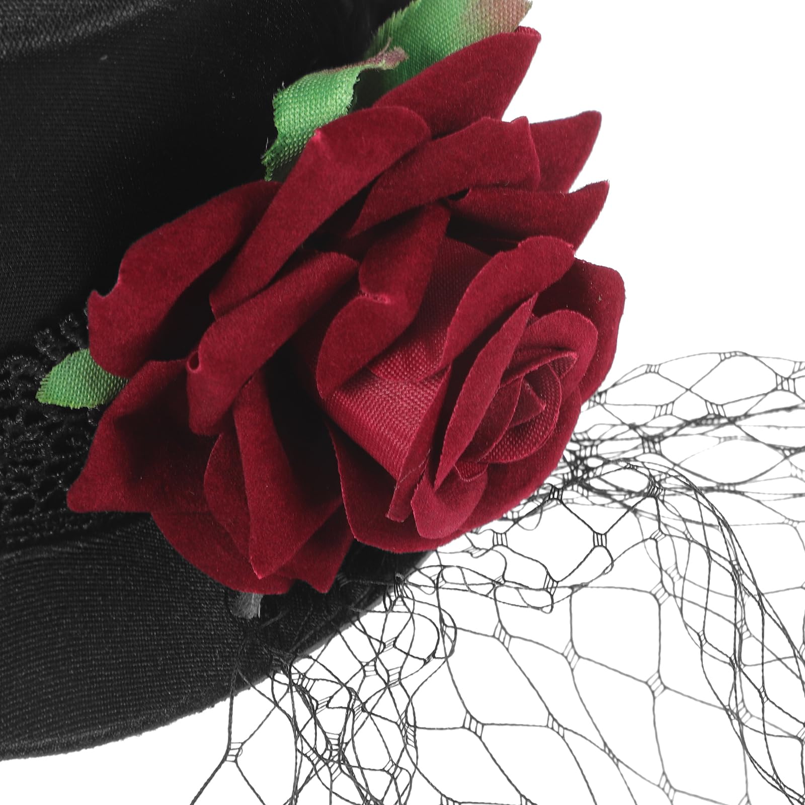 LEORX gothic black top hat adds dramatic edge to costumes.