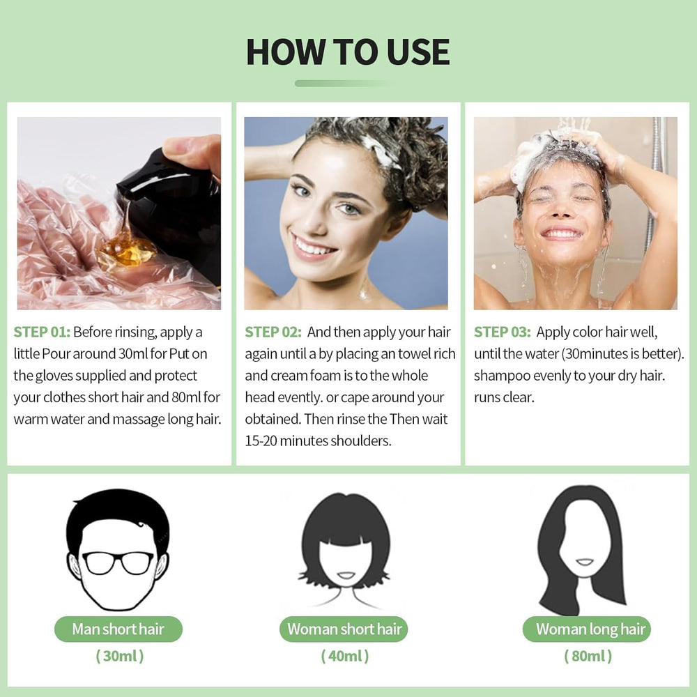 Leorx hair care routine image promoting easy color refresh