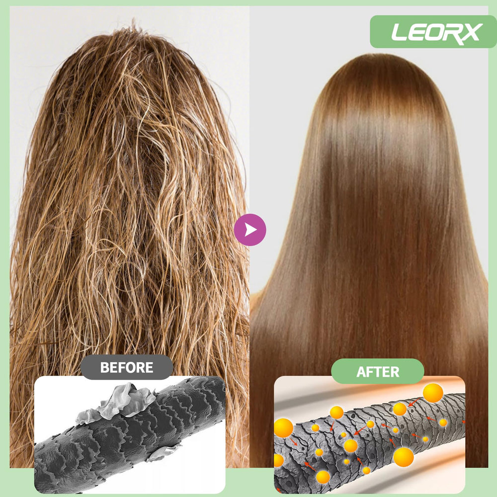 Leorx brown color swatches demonstrate possible shade results