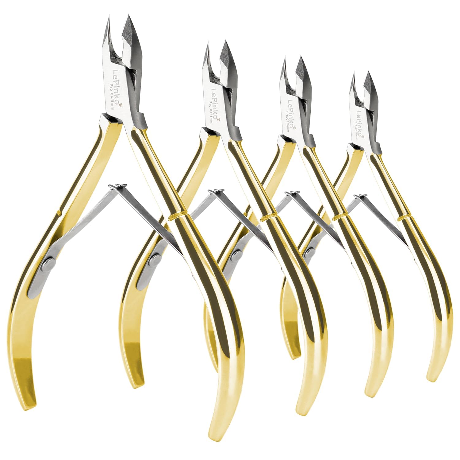 LePinko 4-pack cuticle trimmer upgraded blades for precise dead-skin removal.