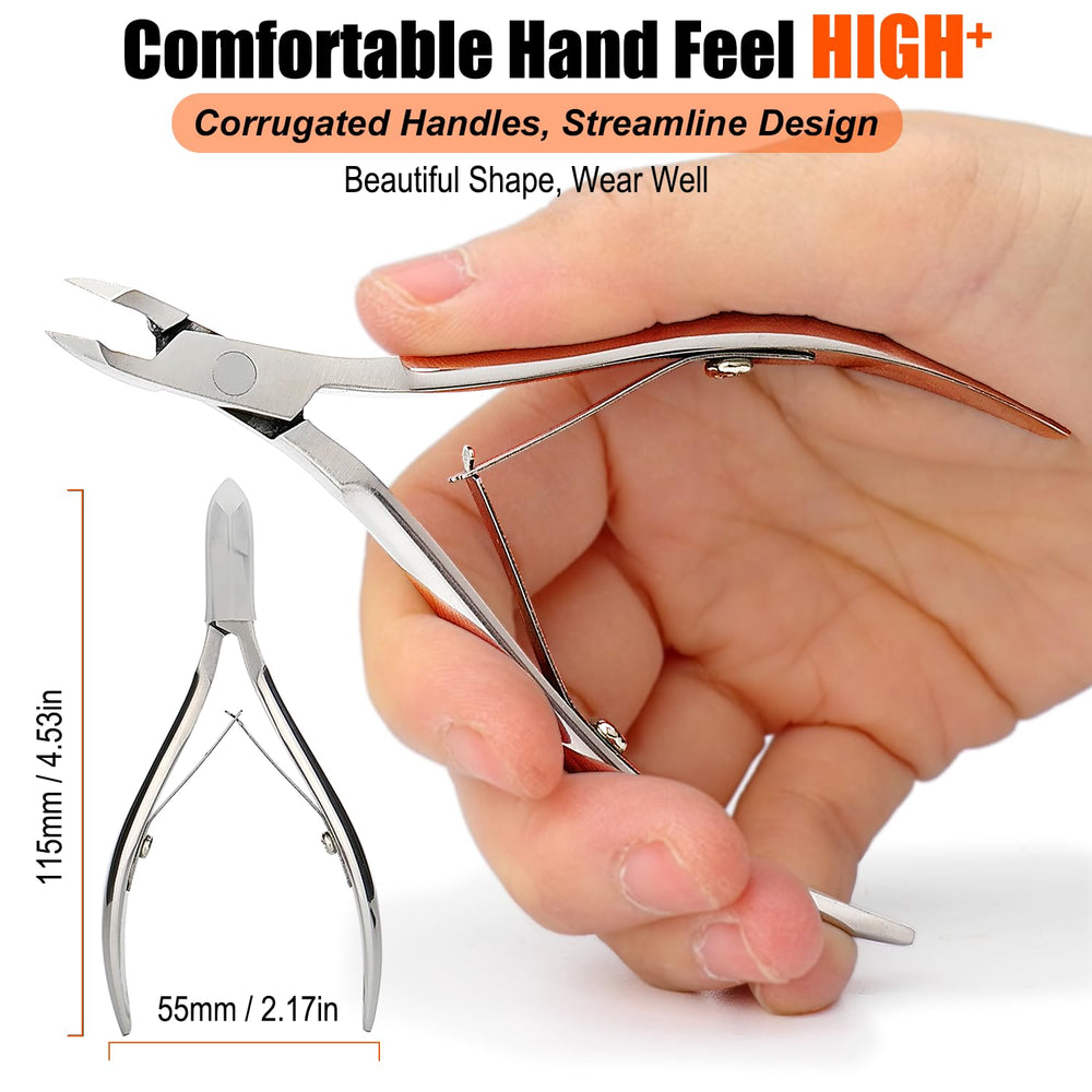 LePinko Cuticle Trimmer double-spring grip ensures smooth operation