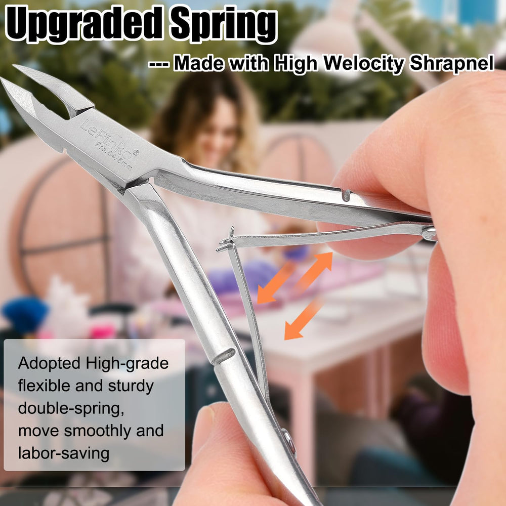LePinko cuticle trimmer for manicure and pedicure routines at home.