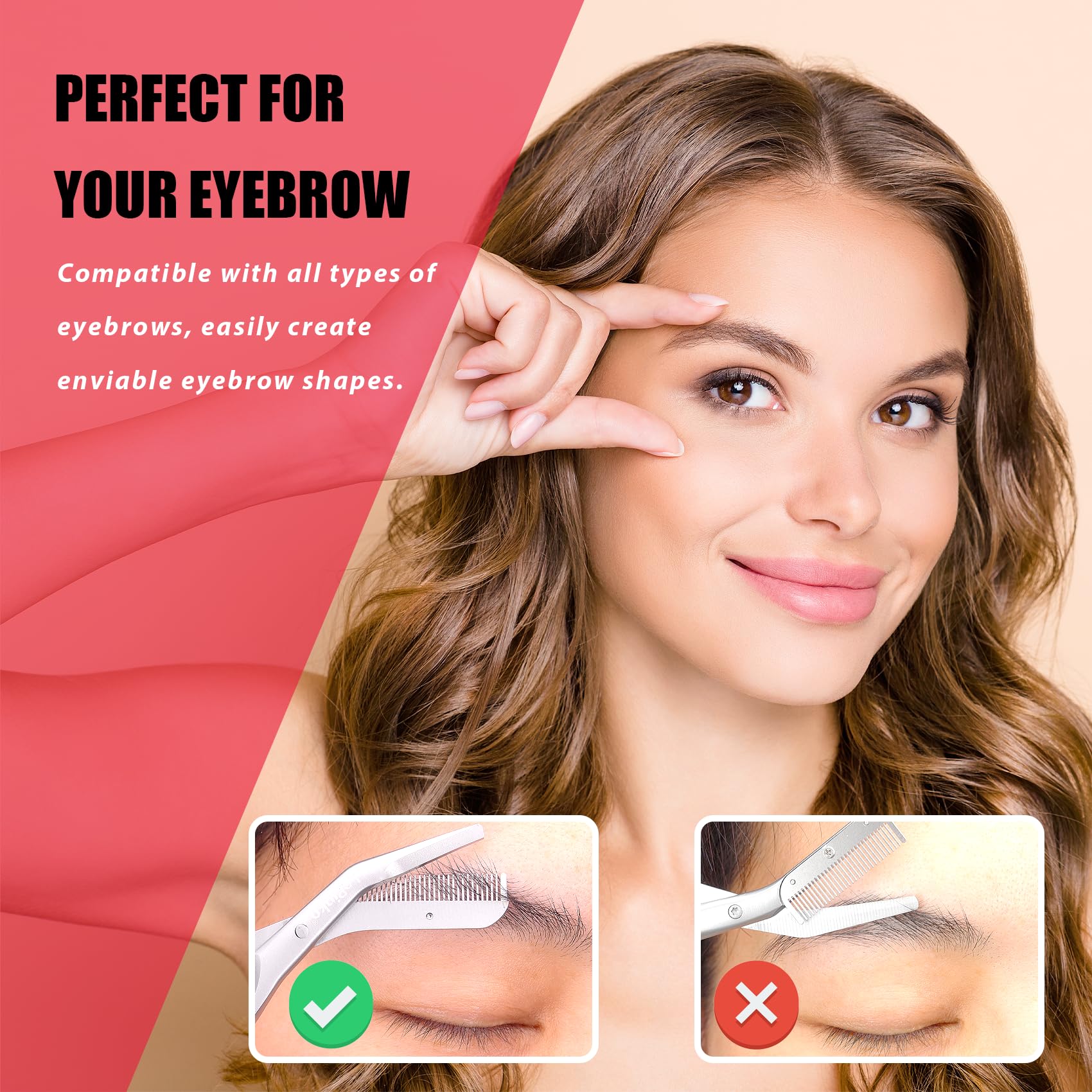 LePinko multipurpose brow scissors suitable for men and women grooming.