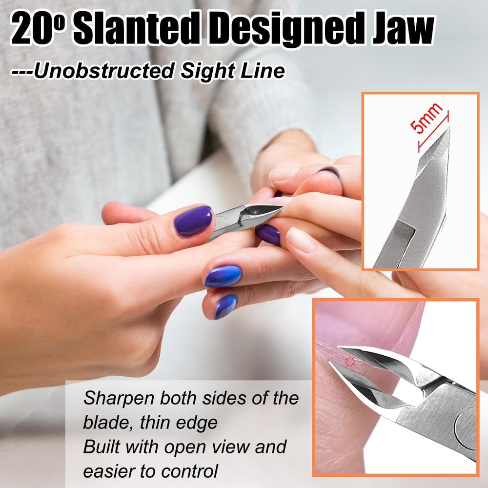 LePinko golden-toned trimmer set showcased with stylish manicure design.