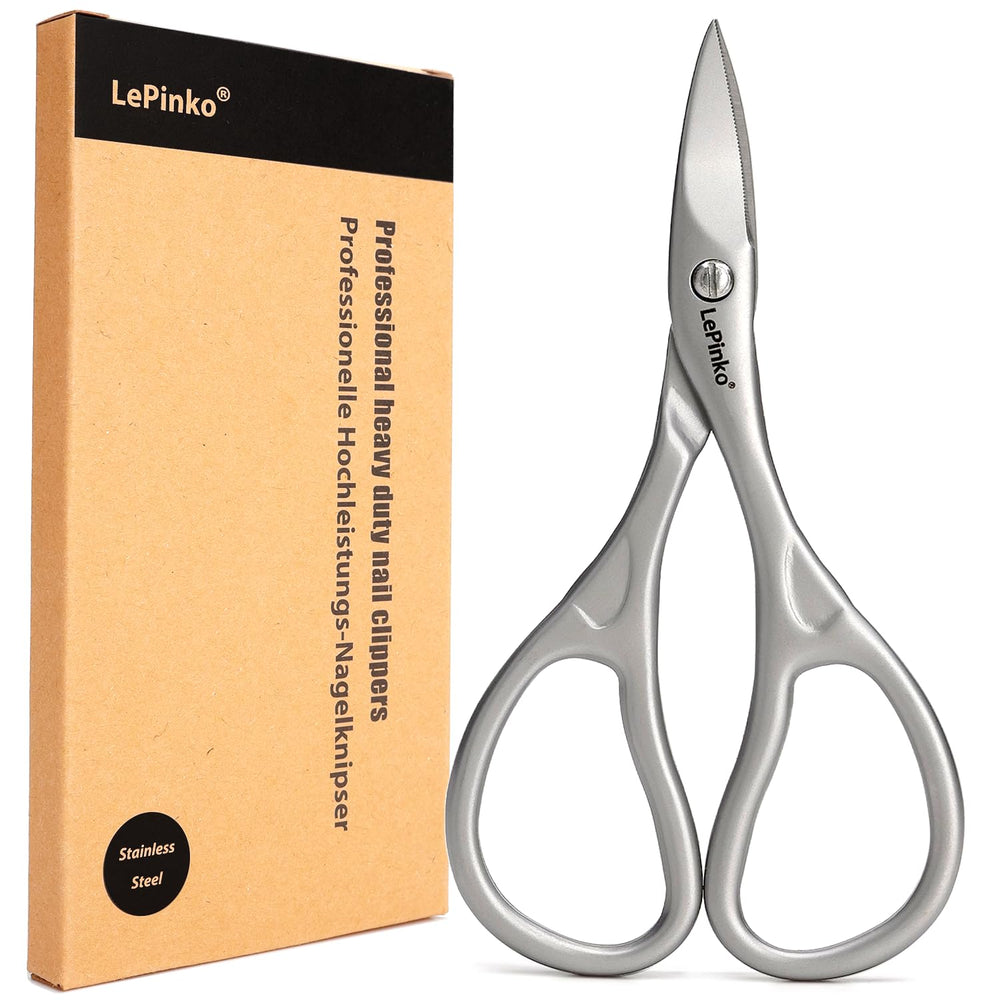 LePinko Professional Nail Scissors Kit front view for precise at-home grooming.