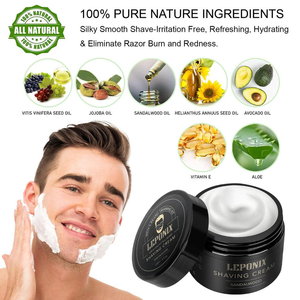 LEPONIX mens shaving kit gift box ideal for Secret Santa and gifts