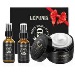 LEPONIX sandalwood shaving cream lather delivers a smooth, comfortable shave