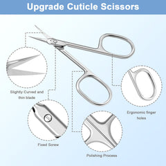 Lermende Cuticle Scissors compact-hold fits comfortably for extended grooming sessions.