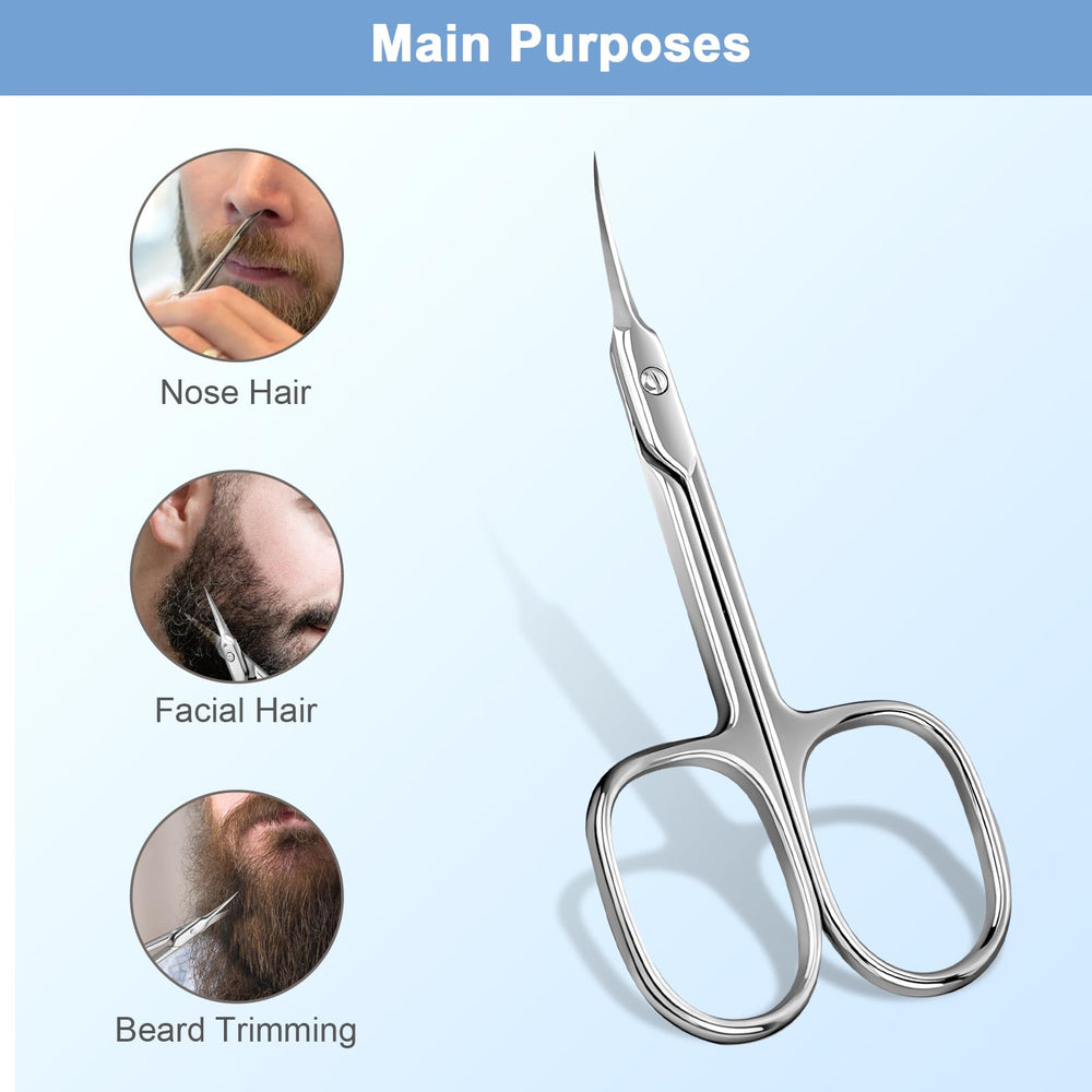 Lermende Cuticle Scissors ergonomic-design provides a comfortable grip and precise control.