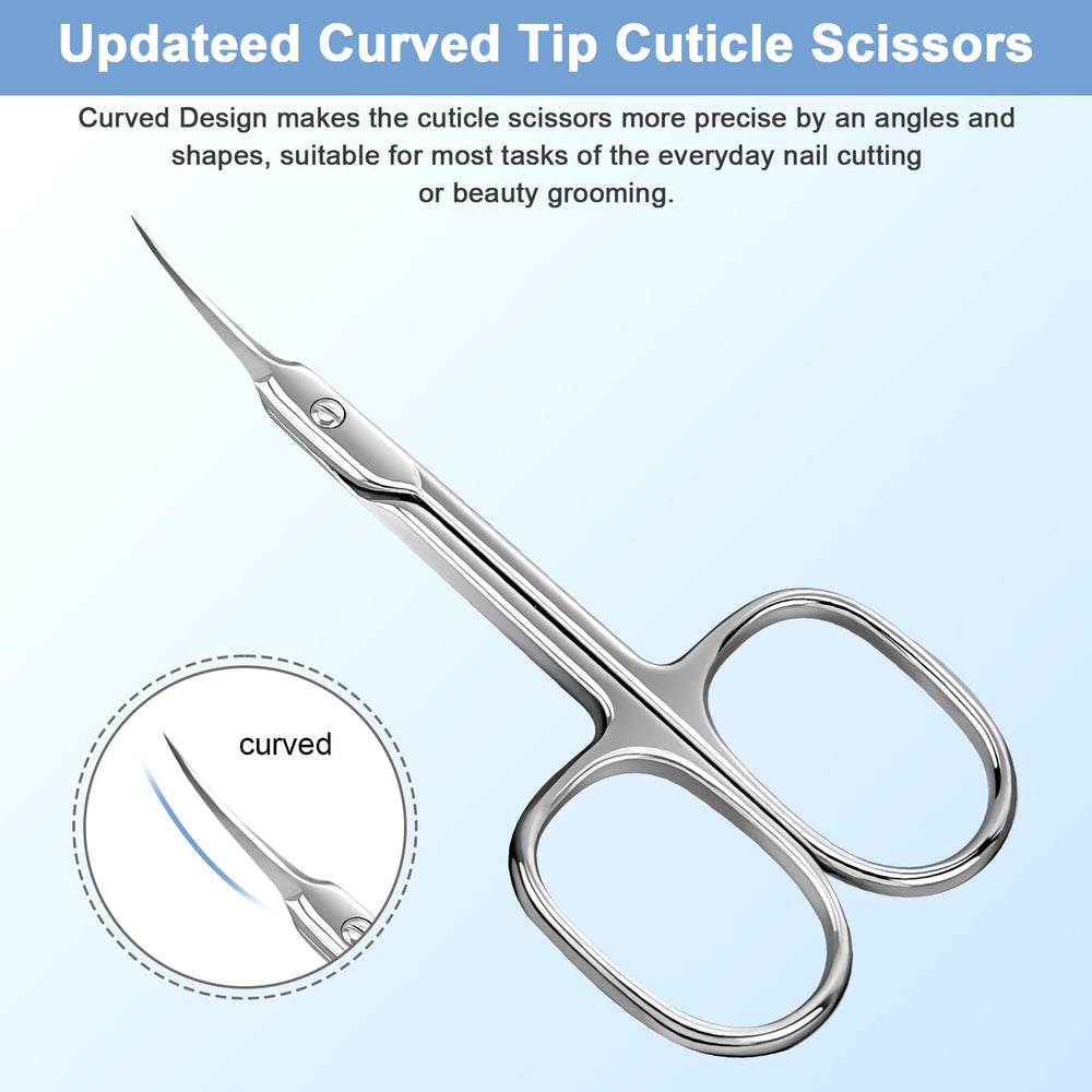 Lermende Cuticle Scissors safety-cover protects blades from accidental contact.