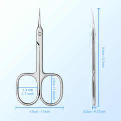 Lermende Cuticle Scissors sharp-edge delivers quick, clean cuts with quality steel.