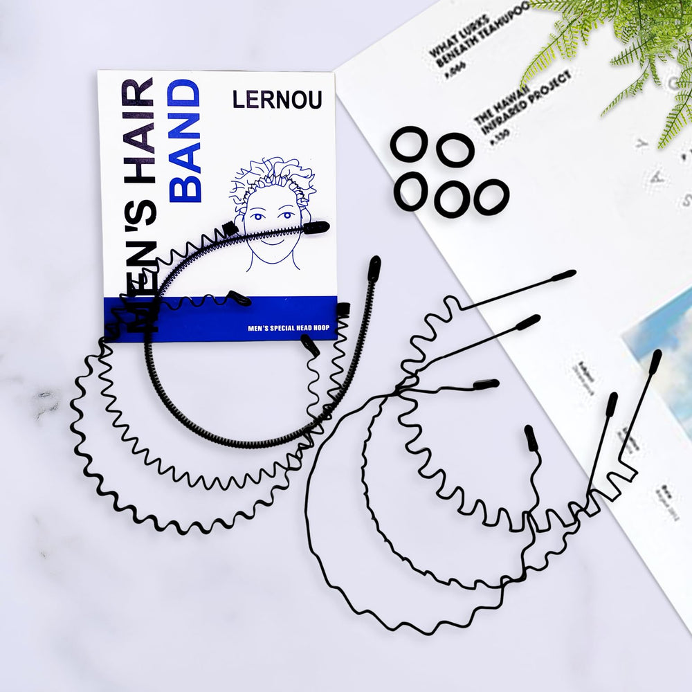 LERNOU wavy design headbands on curly hair adapt to textures.