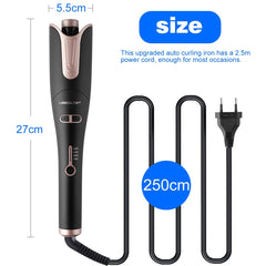 LESCOLTON rotating-curler in action for effortless volume and curl.