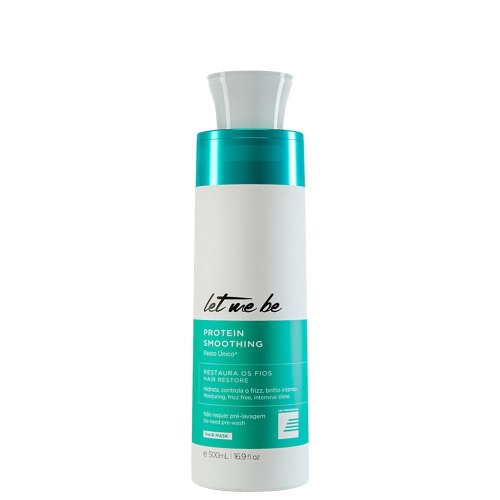 Let Me Be Hair Keratin Treatment bottle front view for sleek results.