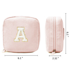 LETGO monogram patch gold chenille closeup highlighting personalized charm for gifting.