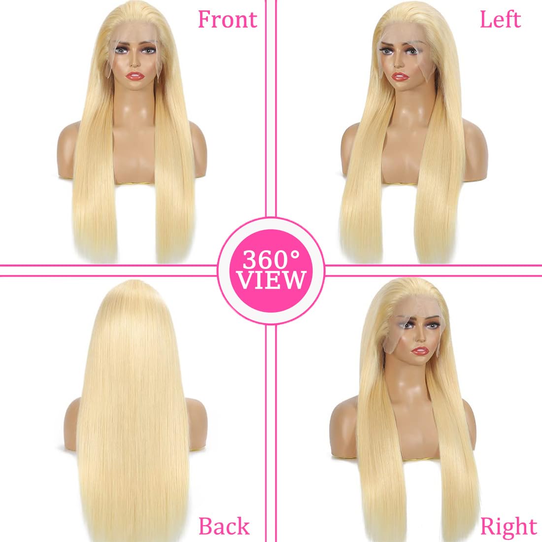 LETMIEO 34 inch lace front wig glossy finish for dramatic length