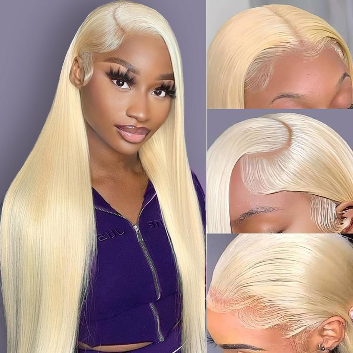 Letmieo 613 blonde lace-front wig full length for everyday natural style and confidence.