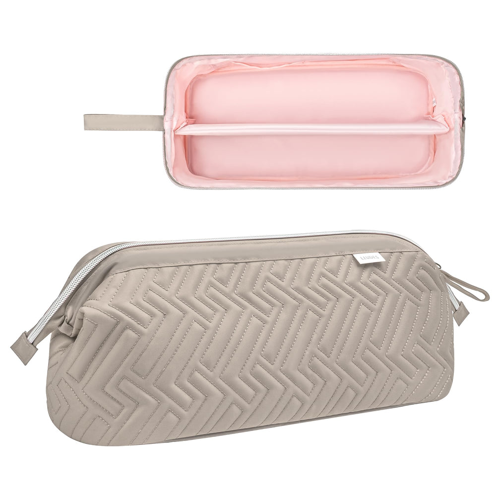 Leudes dustproof case keeps flat curling iron secure and organized