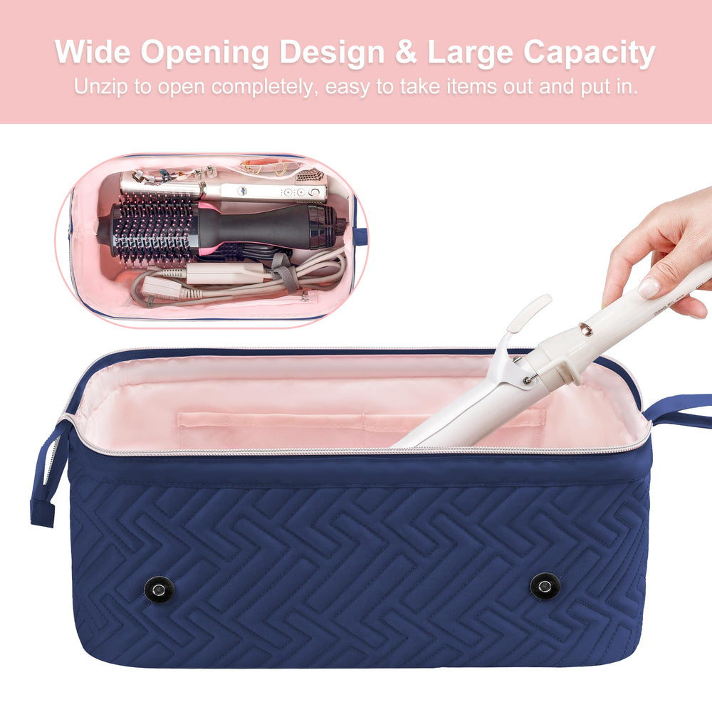 Leudes travel bag with carry handle and wall-mount option for space-saving