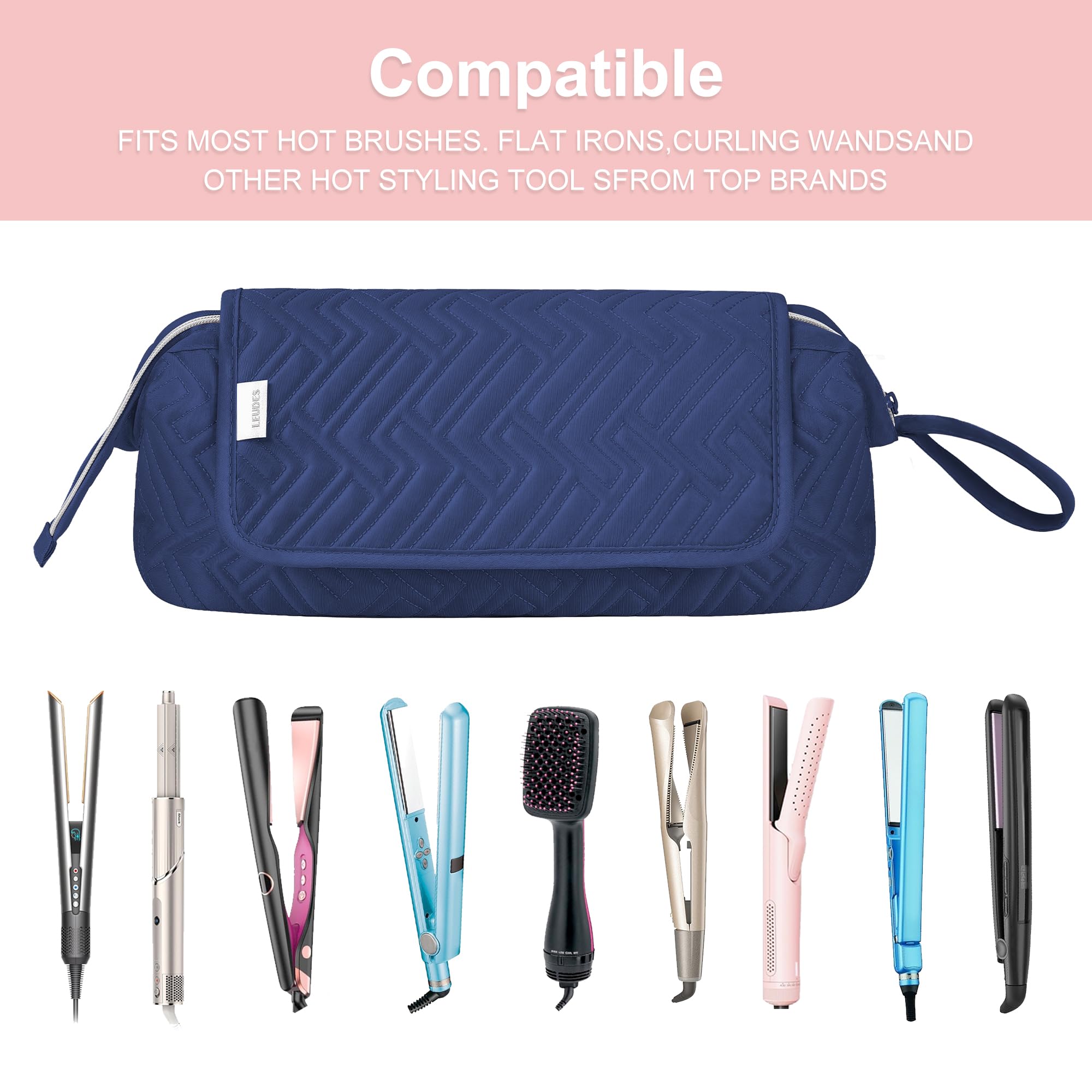 Leudes bag tucked into luggage showing compact travel setup
