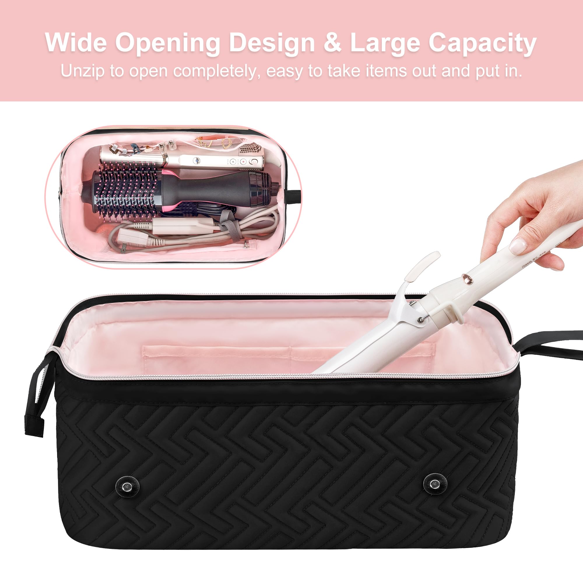 Leudes travel bag magnetic closure secures contents during travel