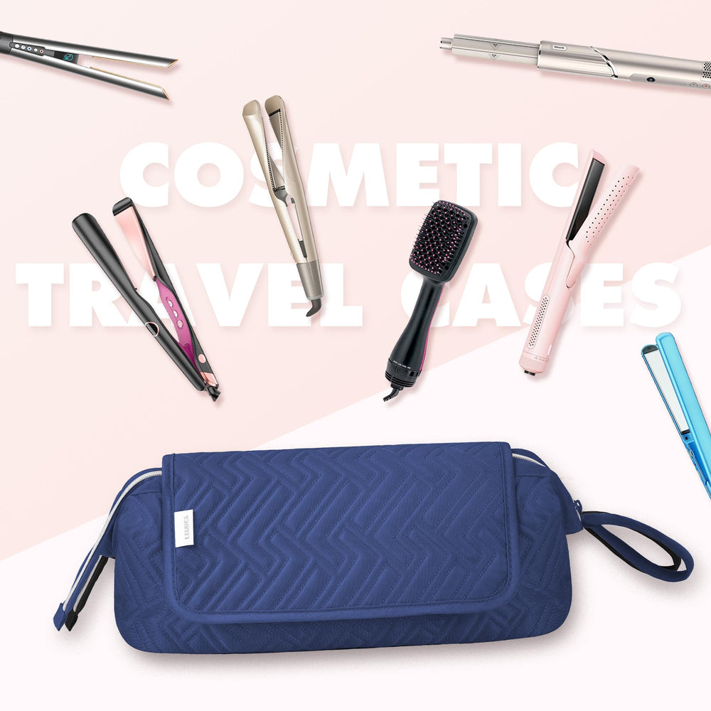 Leudes navy nylon travel bag surface shows water-resistant fabric for gear