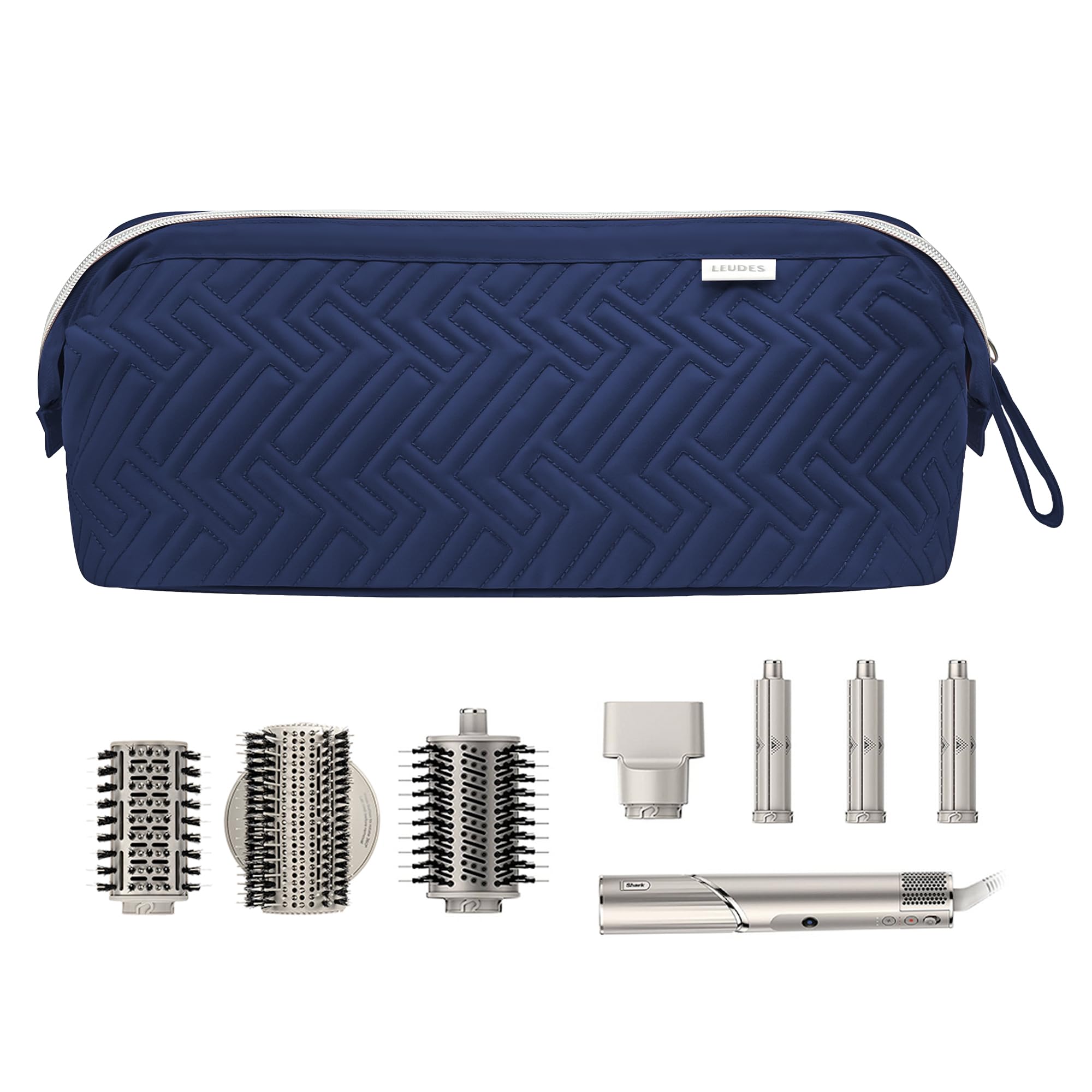 Leudes travel bag interior padded partition promotes protection for wands and devices.
