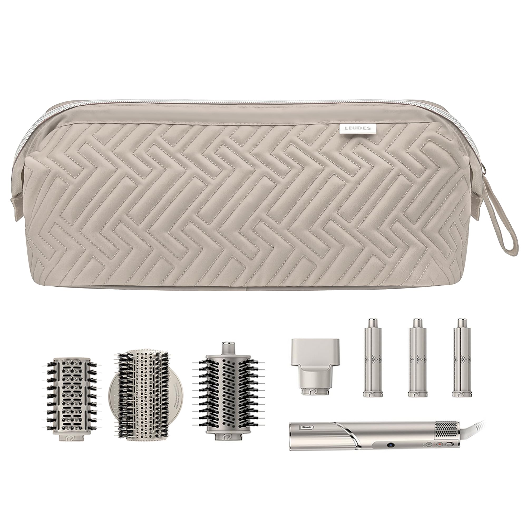 Leudes wall-hangable case saves space in bathroom or hotel