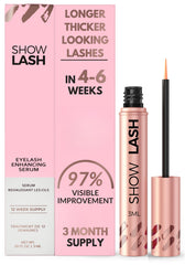 LeVaye Show Lash Serum bottle closeup with precise applicator for daily lash conditioning.