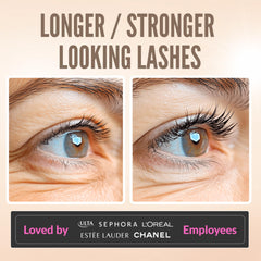 LeVaye Show Lash Serum cruelty-free badge signals ethical lash care.