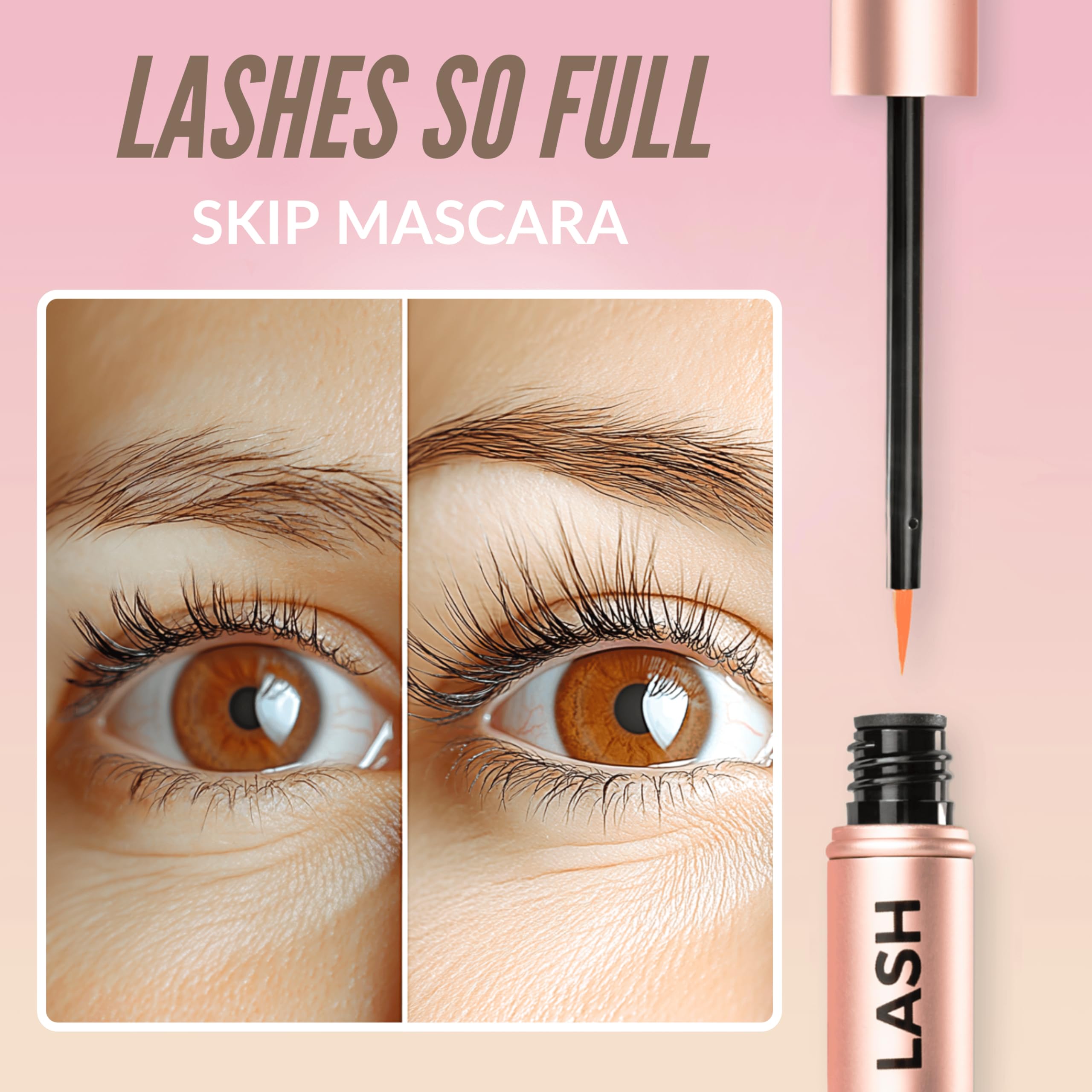 LeVaye Show Lash Serum packaging shows compact, travel-friendly design.
