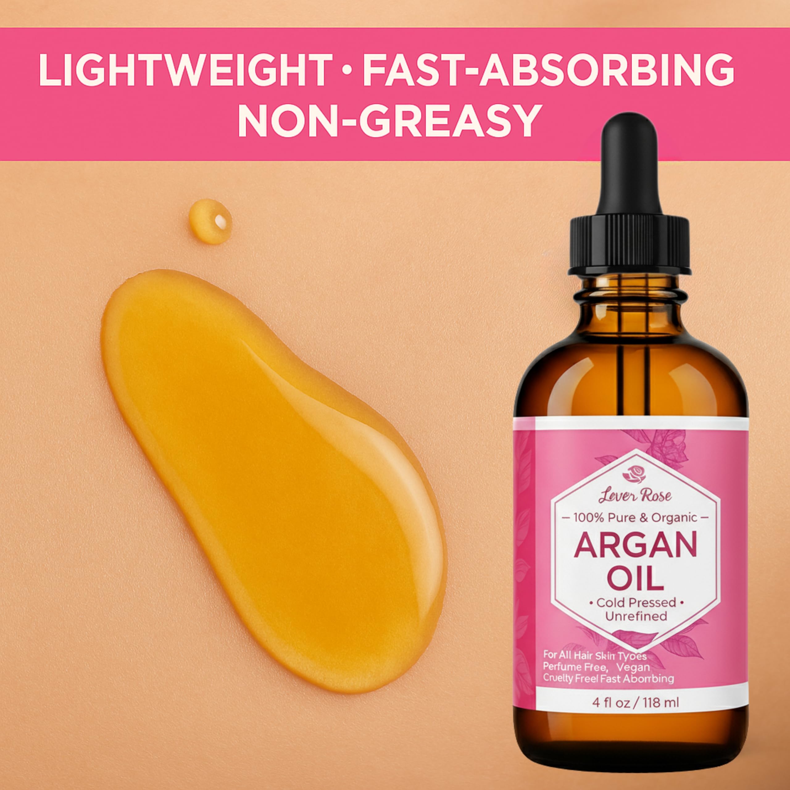 Nails and cuticles treated with Leven Rose Argan Oil.
