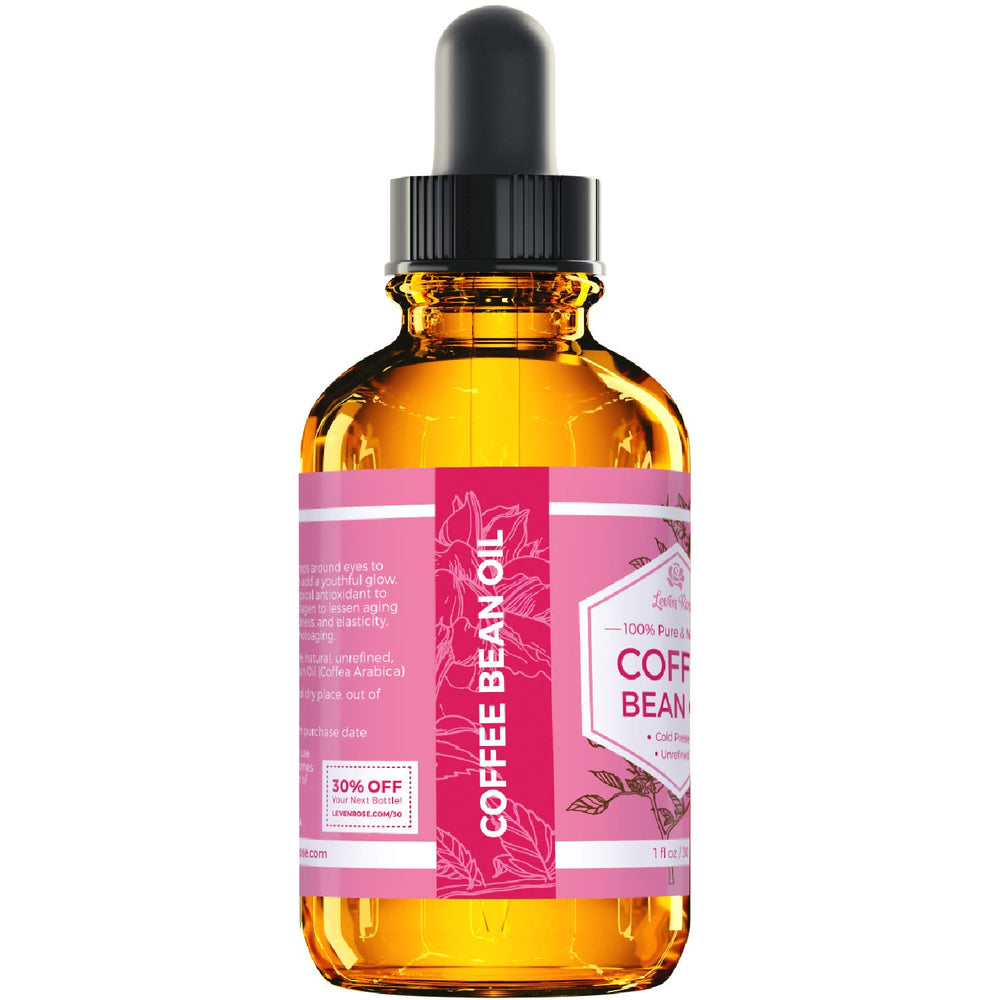 Leven Rose Coffee Bean Oil nails care photo highlights nourishing cuticles.