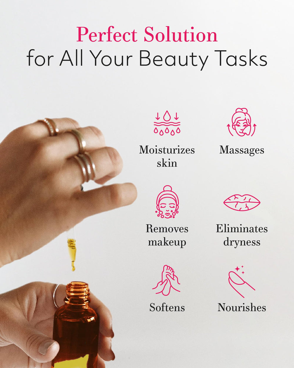 Leven Rose Jojoba Oil ingredient-label close-up highlights natural unrefined quality.