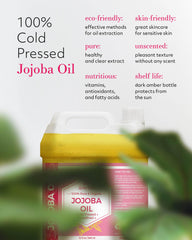 Leven Rose Jojoba Oil bulk 32oz US-made bottle ideal for DIY skincare.