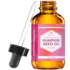 Leven Rose pumpkin seed oil bottle on shelf nourishes skin and hair with pure hydration
